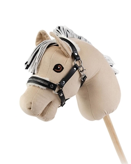 My Hobby Horse - Grime med plys og sten - Sort